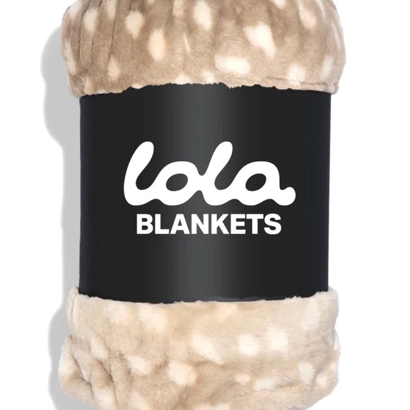 Lola Blankets/Plush Faux Fur Blanket/Throw/Size L/Tan/Cream/NEW! SEALED/NIB! - Picture 2 of 16